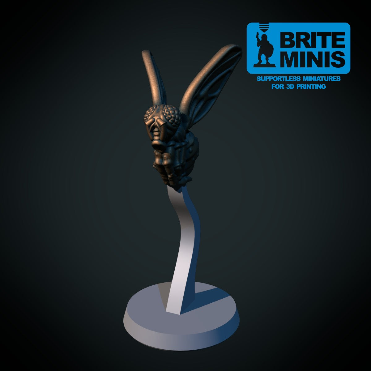 Giant Fly – 3D-printet D&D-miniatyr fra Spillsmia