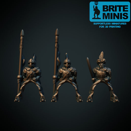 Husar, 3D-printet D&D-miniatyr fra Spillsmia.