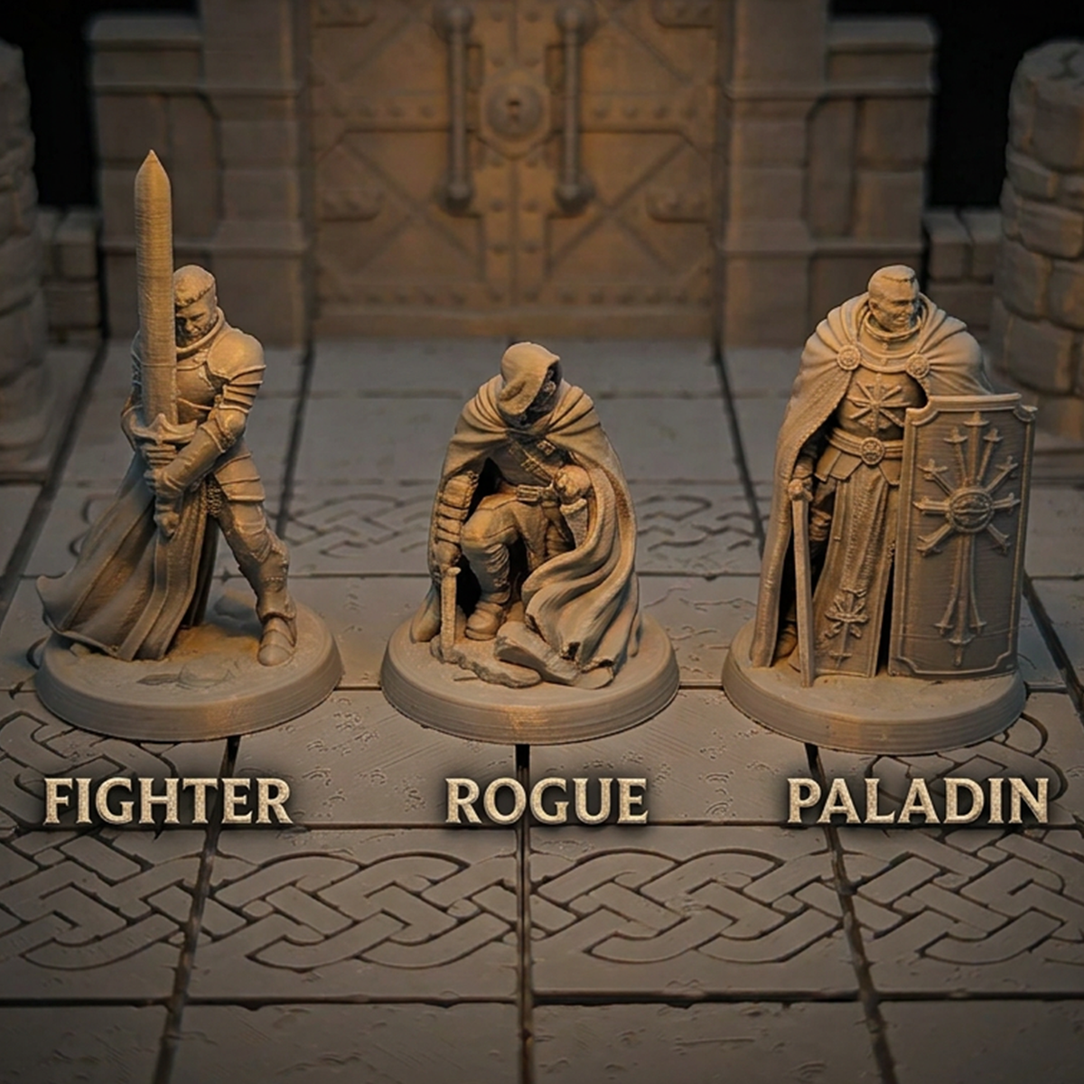 Human Male: Fighter, Rogue & Paladin