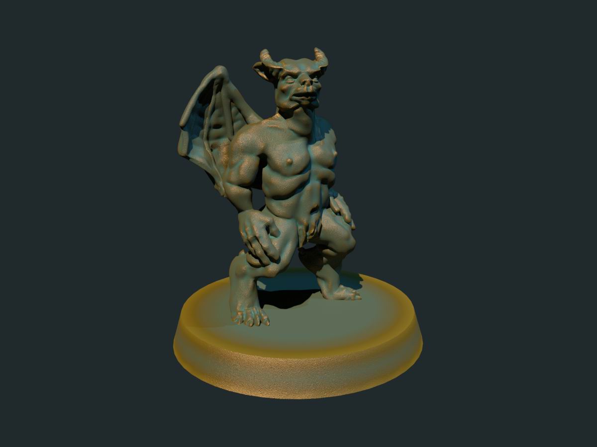 Smådjevel med horn miniatyr