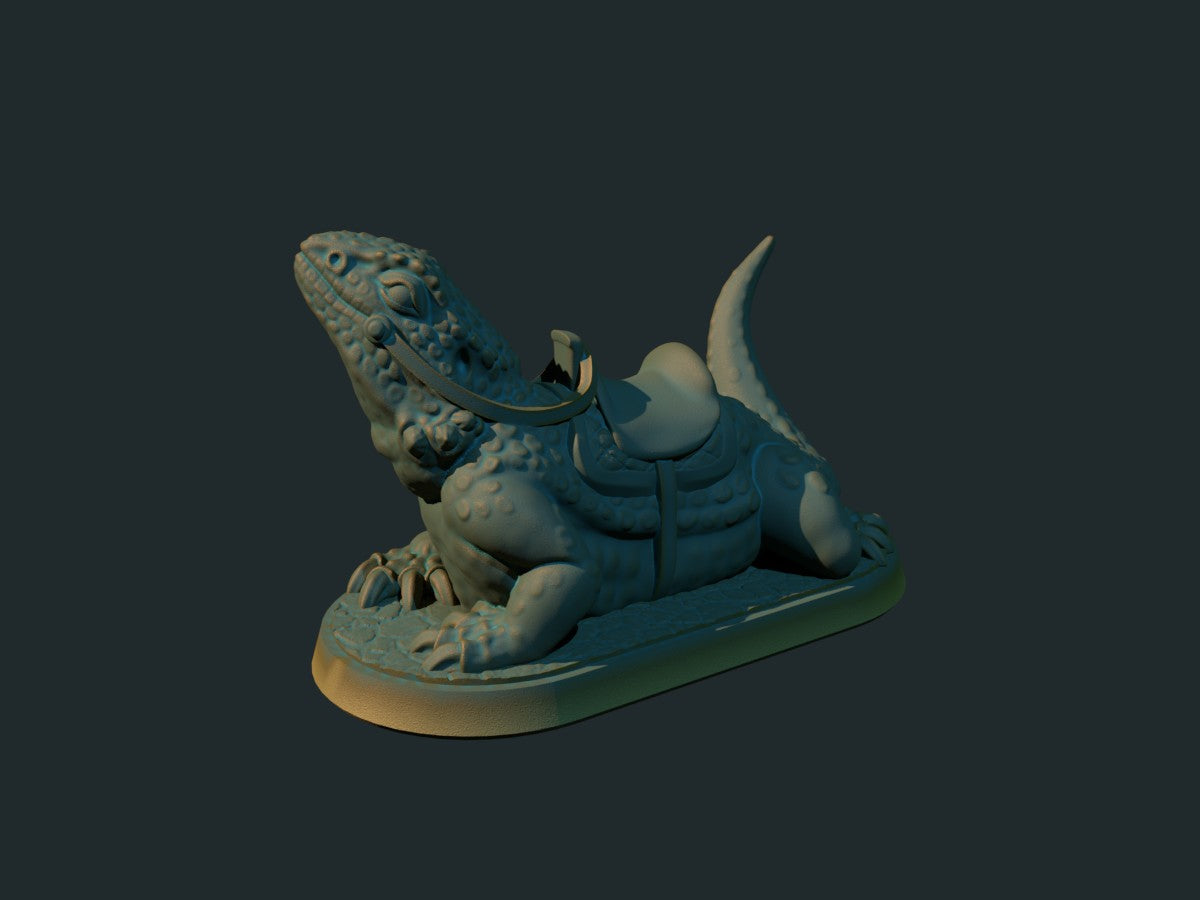 Øgle-ridedyr miniatyr