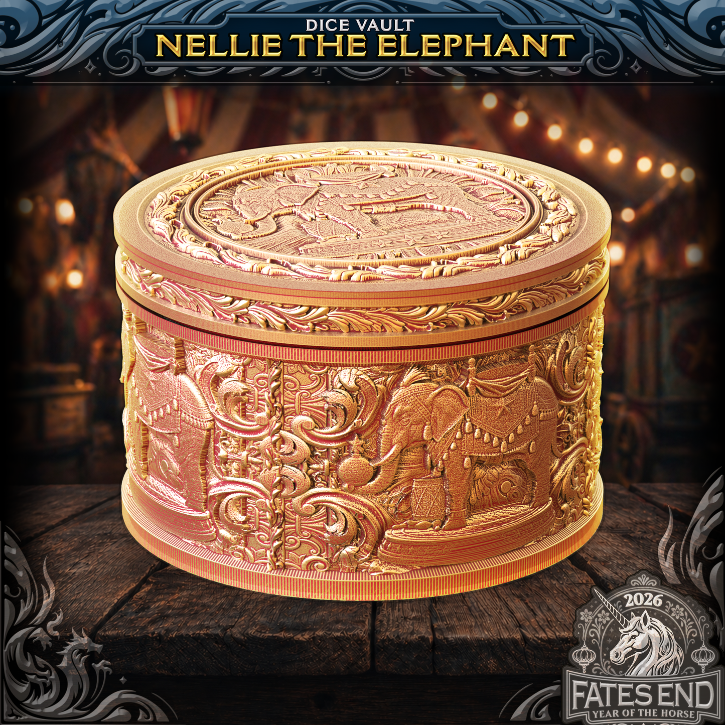 Nellie the Elephant Dice Vault