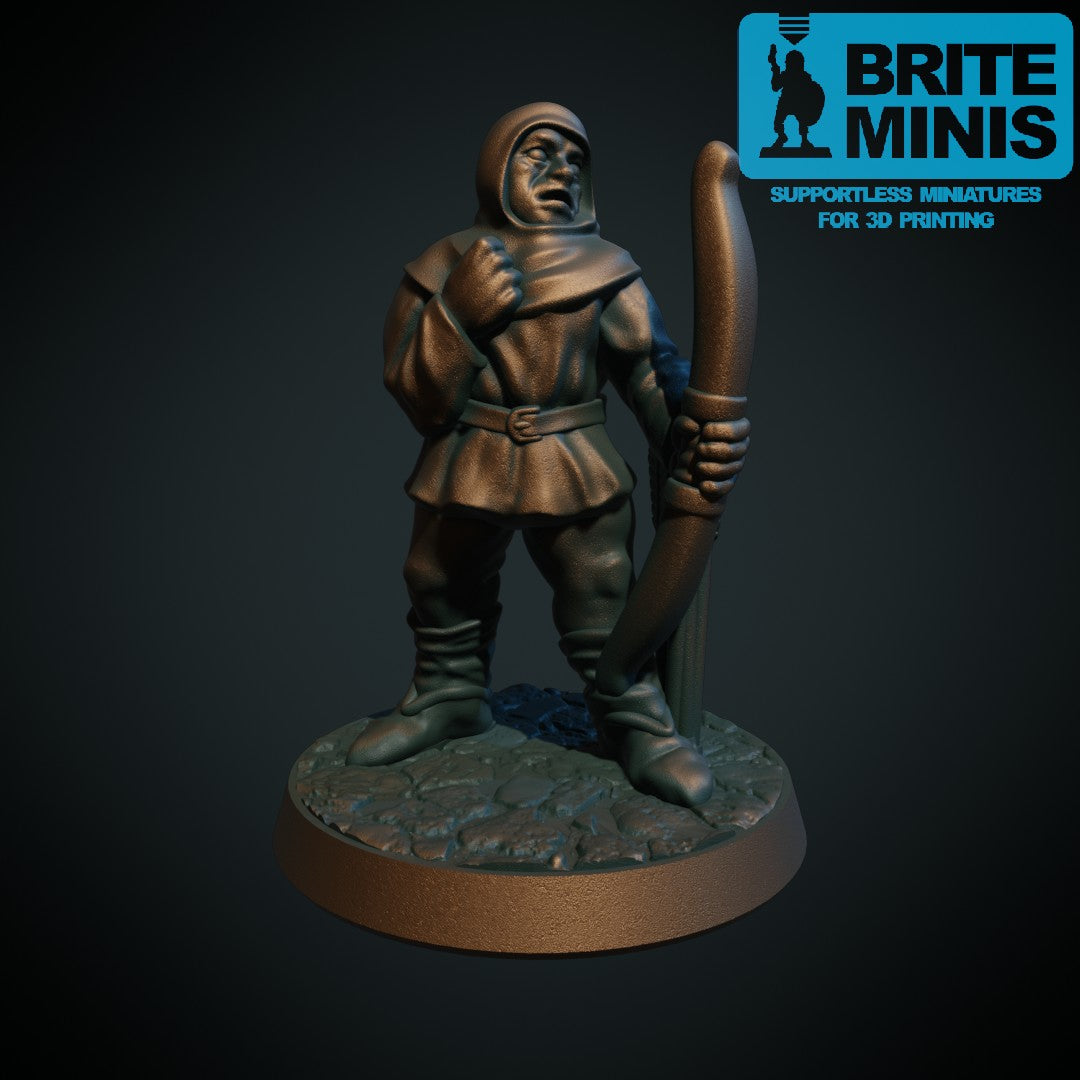 Bondebueskytter II, 3D-printet D&D-miniatyr fra Spillsmia.