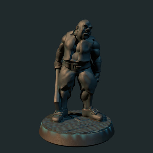 Pirat IV, 3D-printet D&D-miniatyr fra Spillsmia.