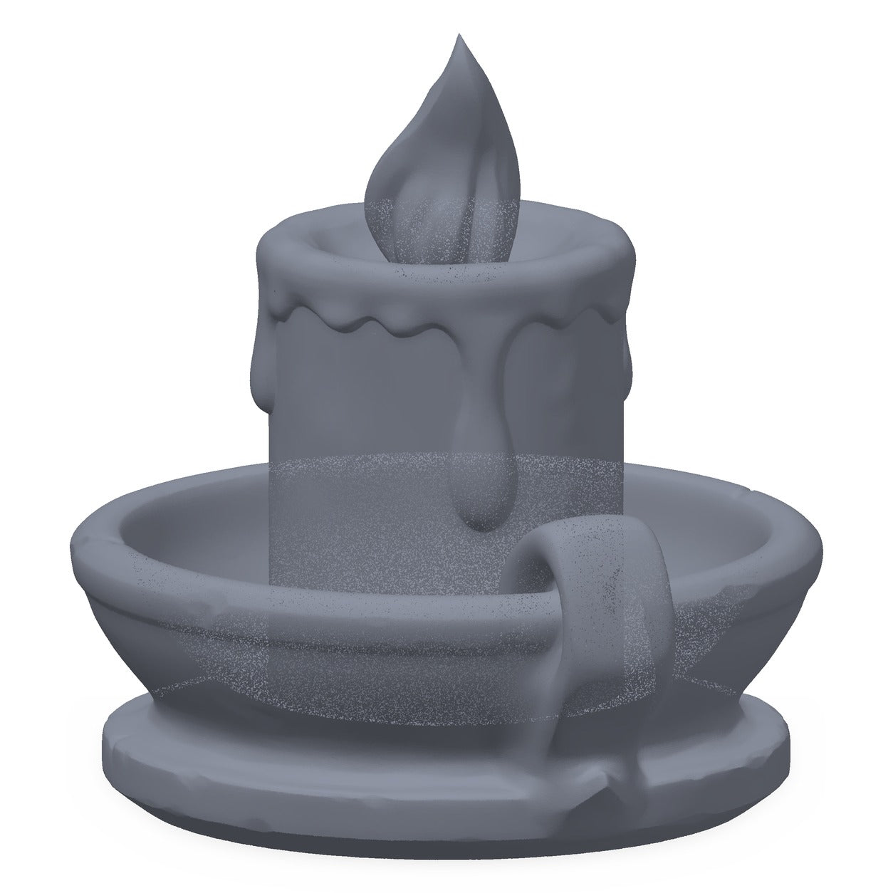 3D-printet gruvelys i grå PLA – terrengrekvisitt til D&D og Pathfinder.