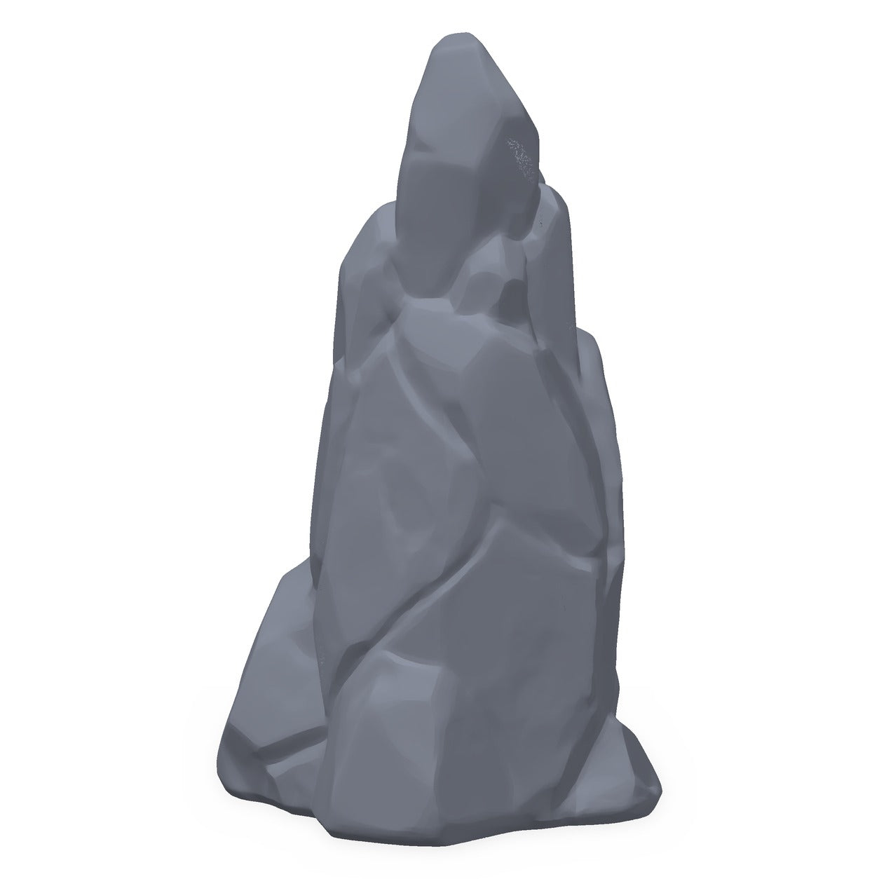 3D-printet lavastein i grå PLA – terrengrekvisitt til D&D og Pathfinder.