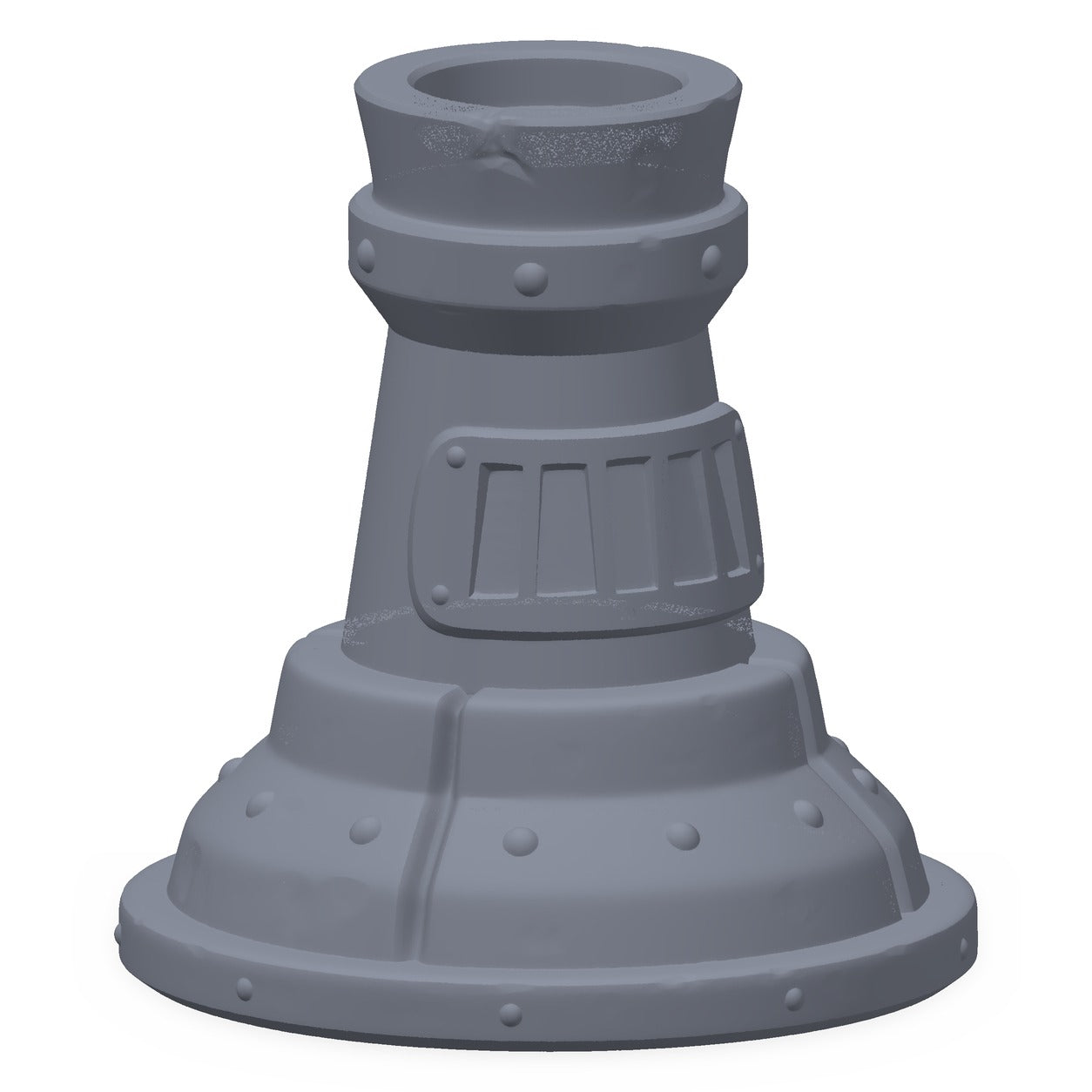 3D-printet steinovn i grå PLA – terrengrekvisitt til D&D og Pathfinder.