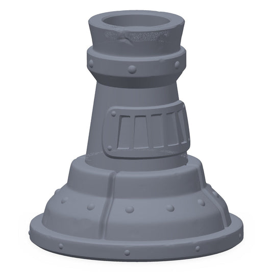 3D-printet steinovn i grå PLA – terrengrekvisitt til D&D og Pathfinder.