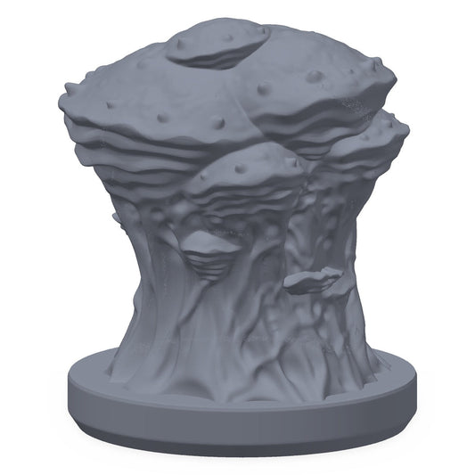 3D-printet elvesopp i grå PLA – terrengrekvisitt til D&D og Pathfinder.