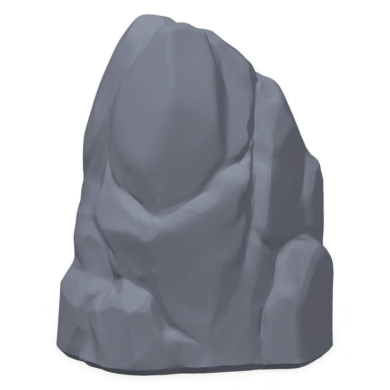 3D-printet elvestein i grå PLA – terrengrekvisitt til D&D og Pathfinder.