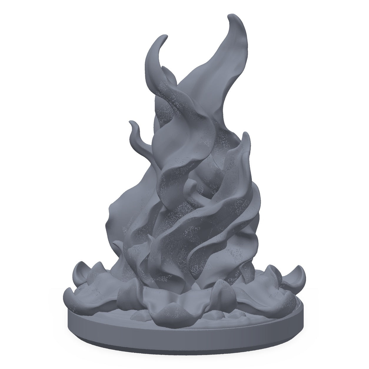 3D-printet tang i grå PLA – terrengrekvisitt til D&D og Pathfinder.