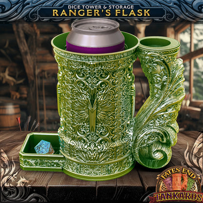 Ranger's Flask - eventyrkrus fra FatesEnd, 3D-printet til D&D og rollespill.