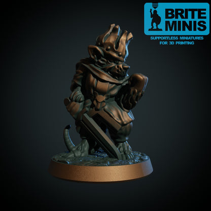 Rottefolk konge, 3D-printet D&D-miniatyr fra Spillsmia.