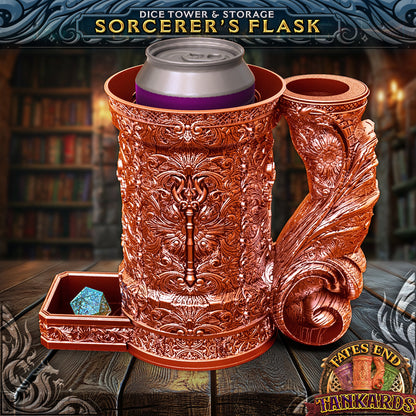Sorcerer's Flask - eventyrkrus fra FatesEnd, 3D-printet til D&D og rollespill.