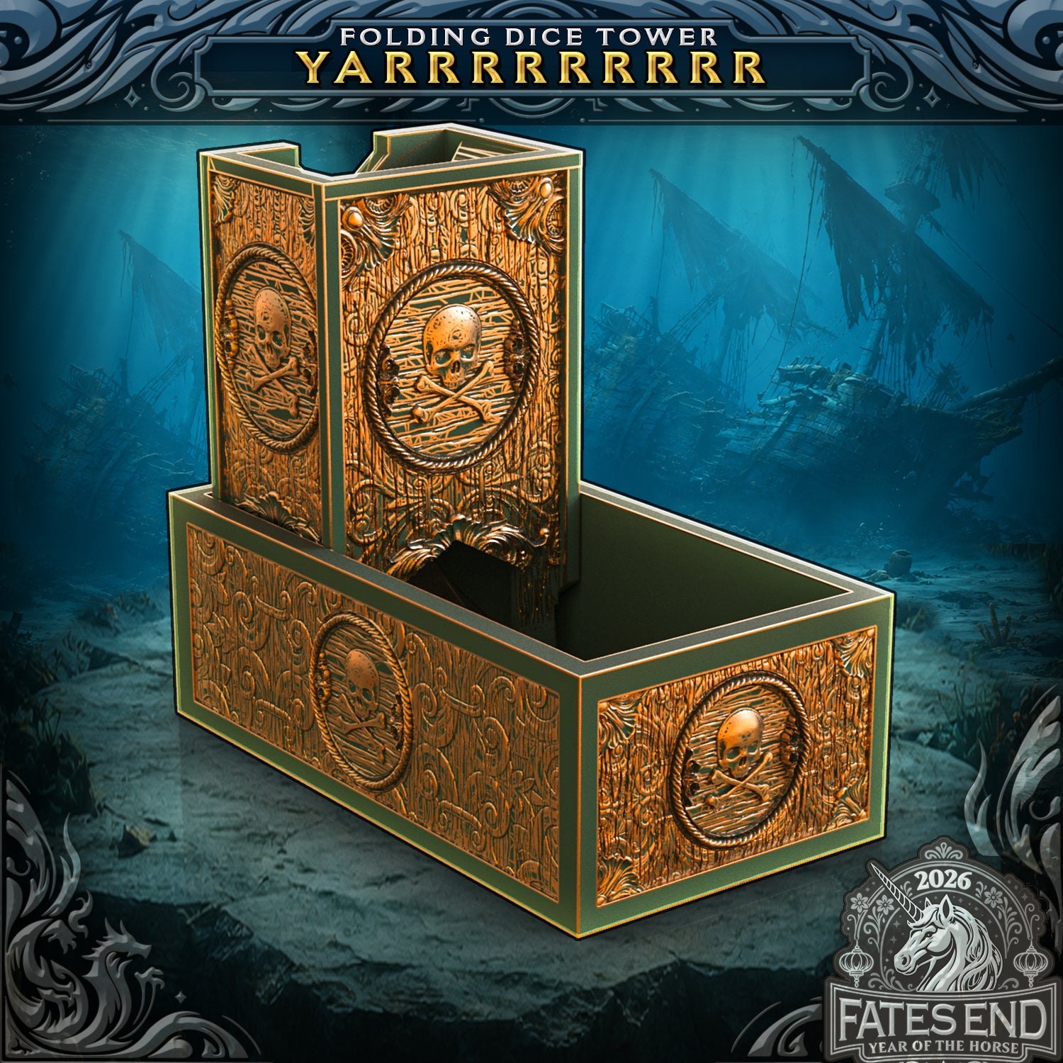 Yarrrrrrrrr Folding Dice Tower